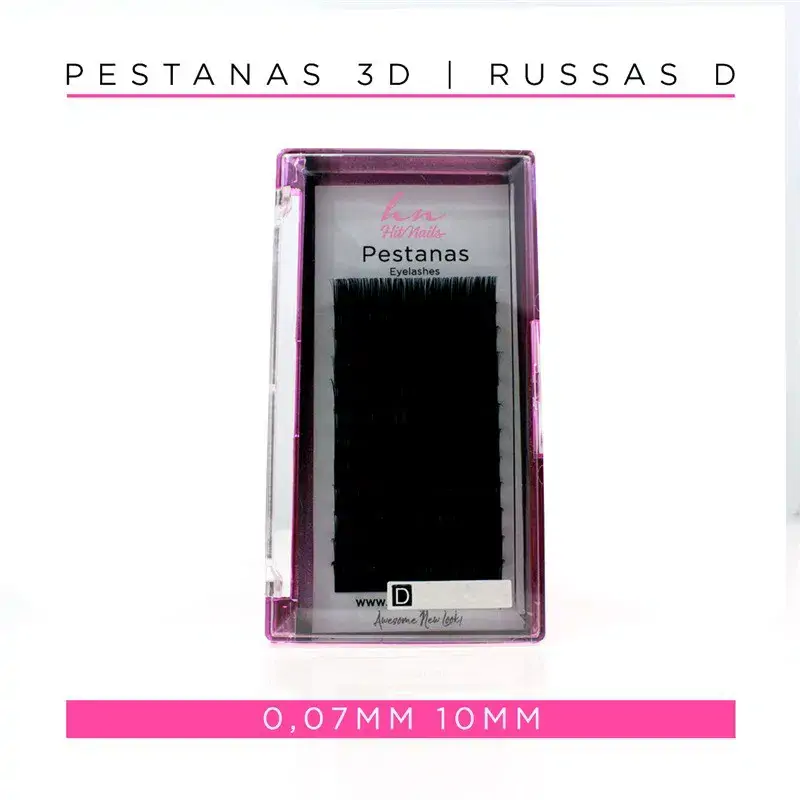 Cils 3D/Russes D 0,07mm 10mm
