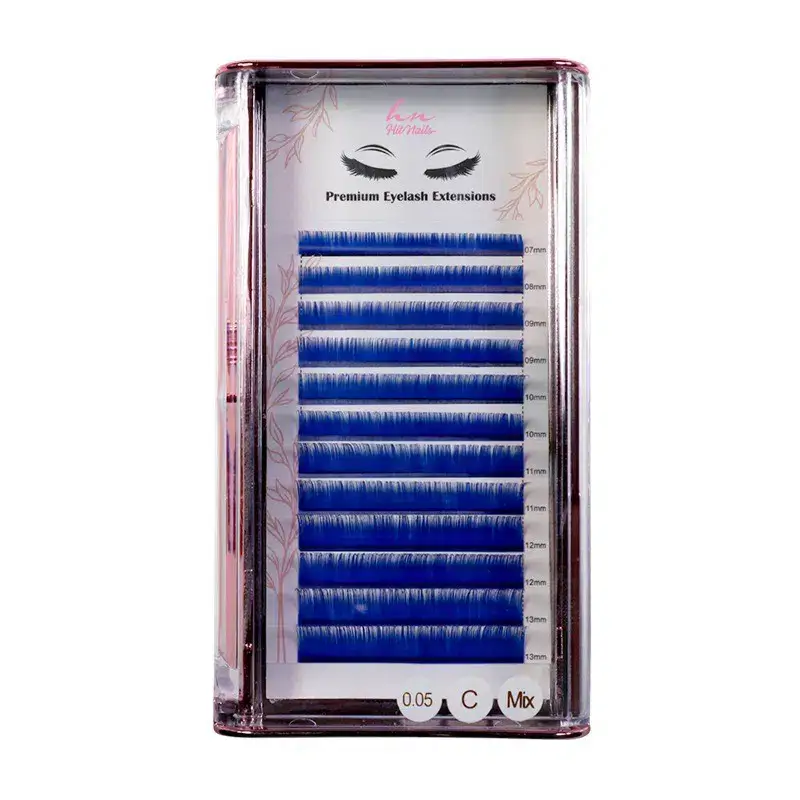 Ciglia 3D/Russe Blue C 0,05mm Mix in Scatola 12 File