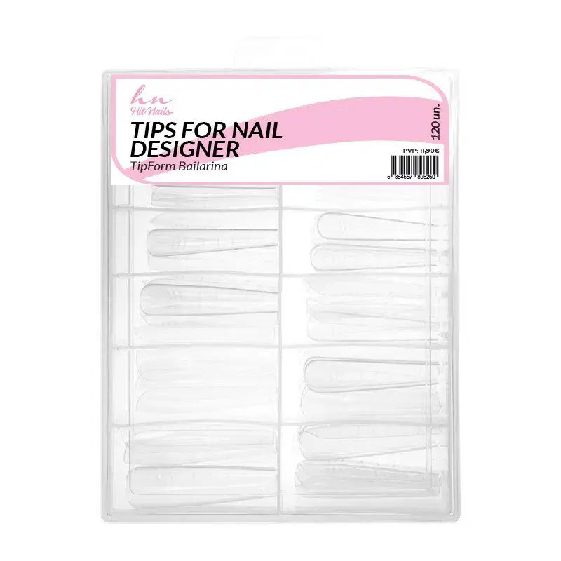 Dual Form (F1) - Tips for Nail Designer - Clear Ballerina sh