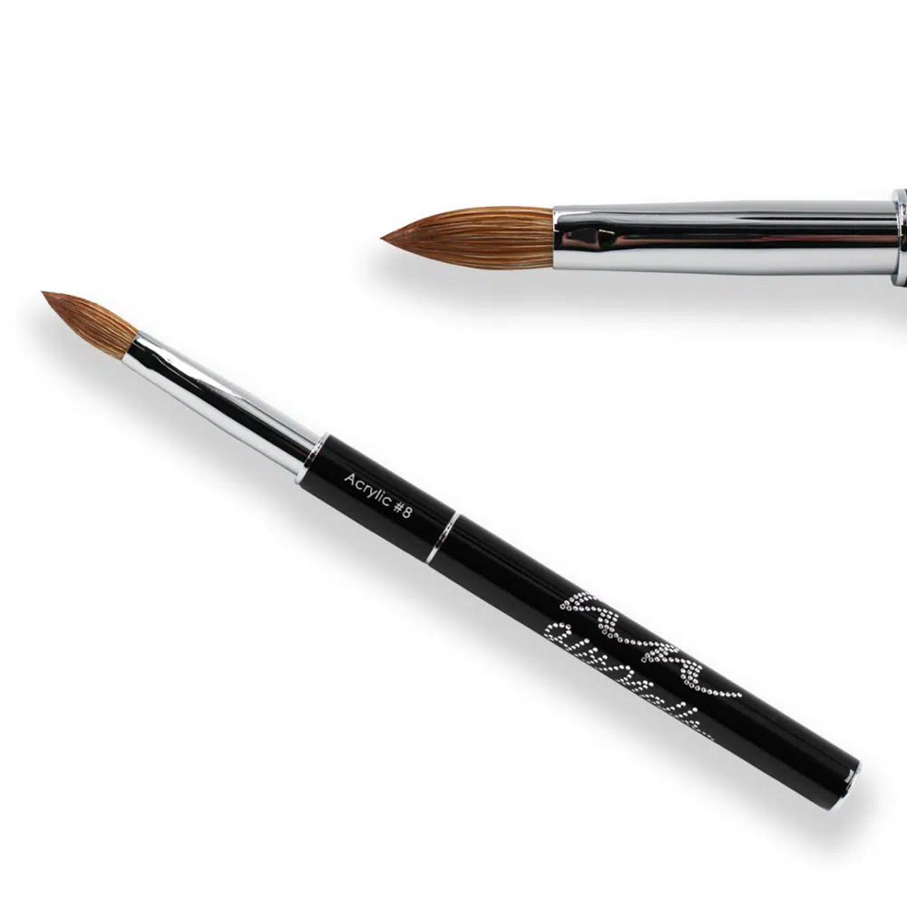 Kolinsky Acrylic Brush #8 with Cap