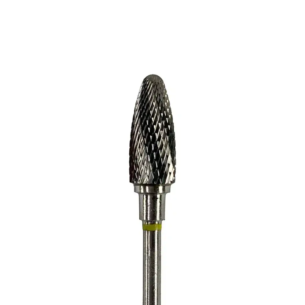 Fresa Rugby Cruzada para Gel (Amarilla)