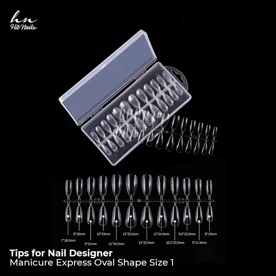 Tips en Soft Gel Forme Amande S 240 pcs