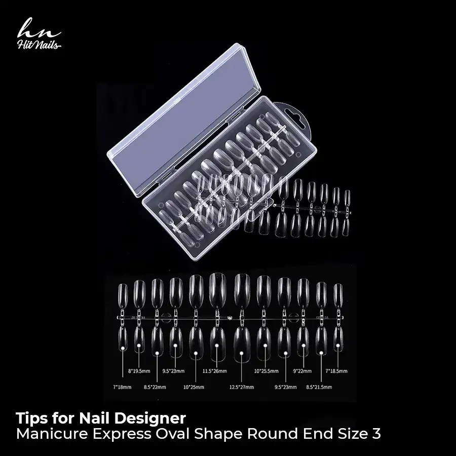 Tips en Soft Gel Forme Ovale S 240 pcs