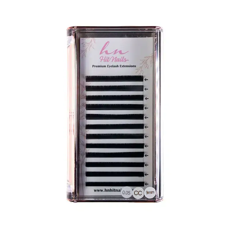 3D/Russian Lashes CC 0.05mm x 9mm in Box of 12 rows