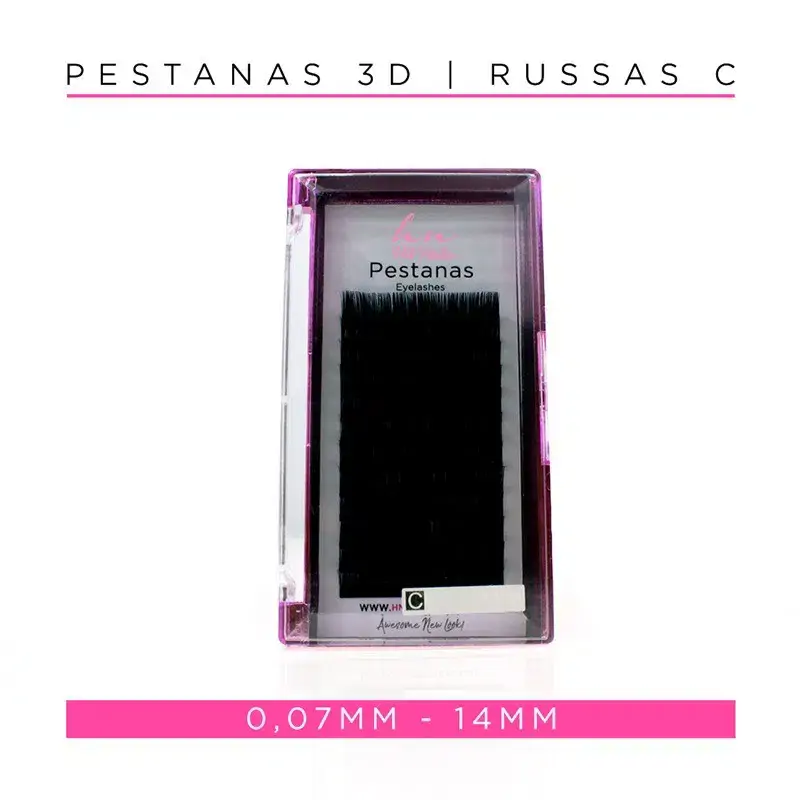 Ciglia 3D/Russe C 0,07mm 14mm