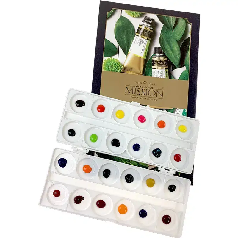 Schachtel mit Aquarellfarben