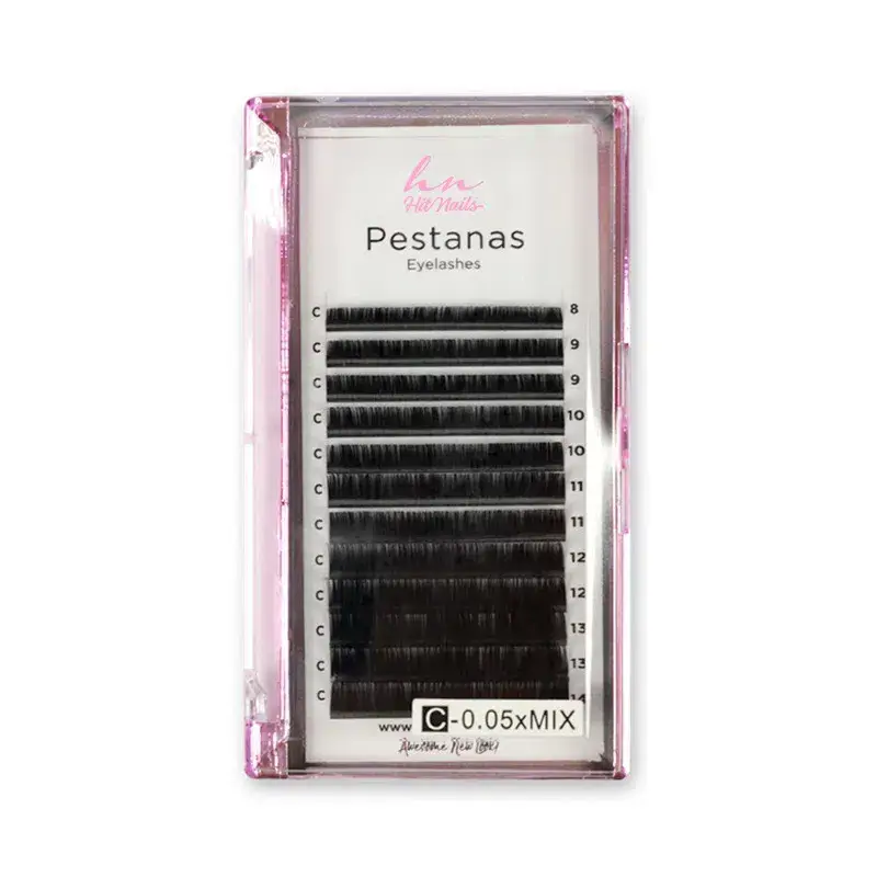 Cils 3D/Russes C 0,05mm Mix en Boîte 12 Rangées