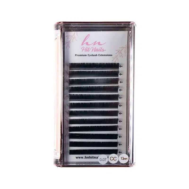 Pestañas 3D/Rusas CC 0,07mm x 13mm en Caja 12 Filas