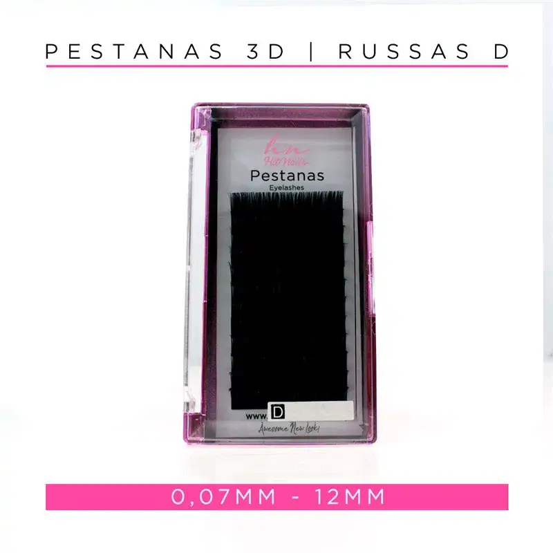 Ciglia 3D/Russe D 0,07mm 12mm