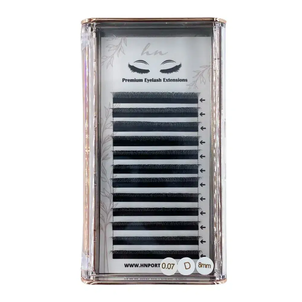 Pestañas 3D/Rusas D 0,07mm 8mm - Type W