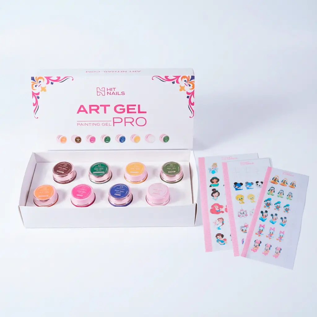 Art Gel Pro - 8 couleurs 