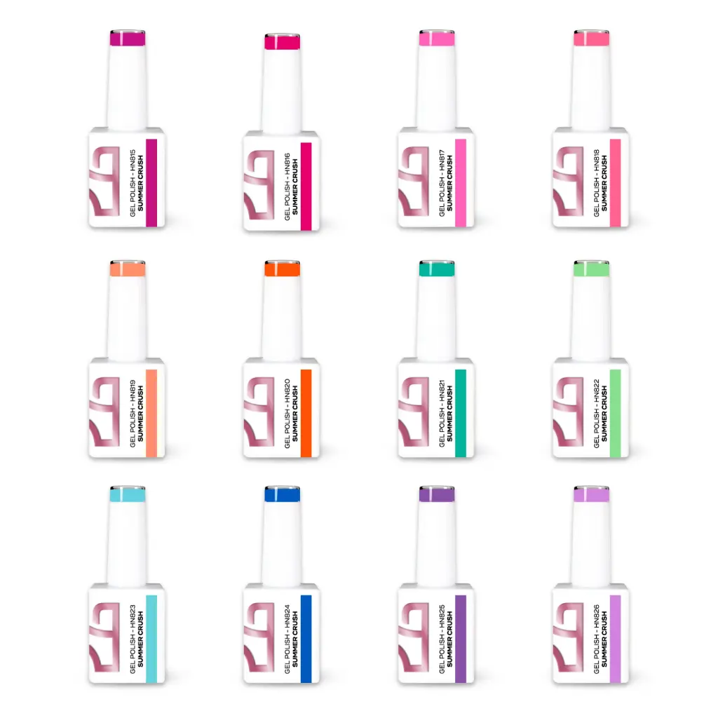 Collection Vernis Gel Summer Crush – 12 Couleurs