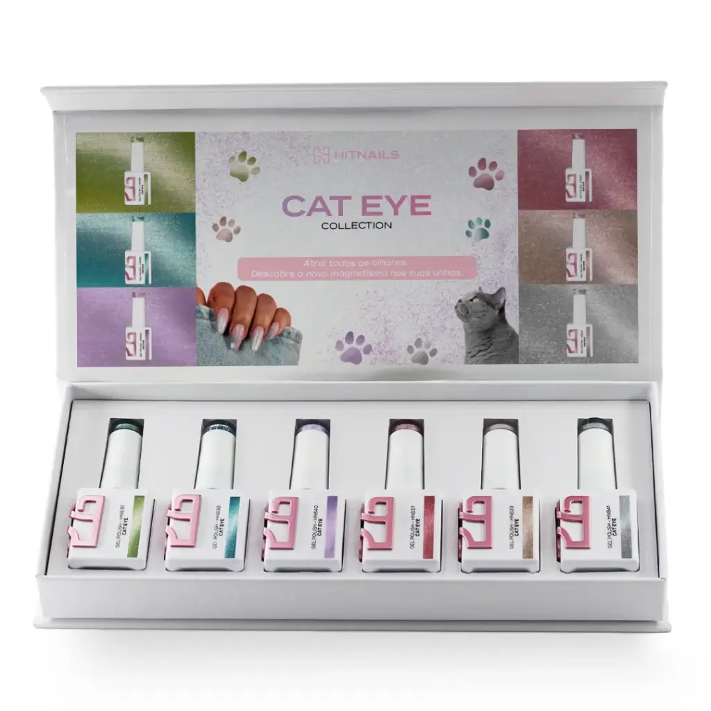 Gel Polish Cat Eye - 6 Farben