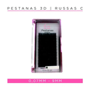 Pestanas 3D/Russas C 0,07mm 9mm